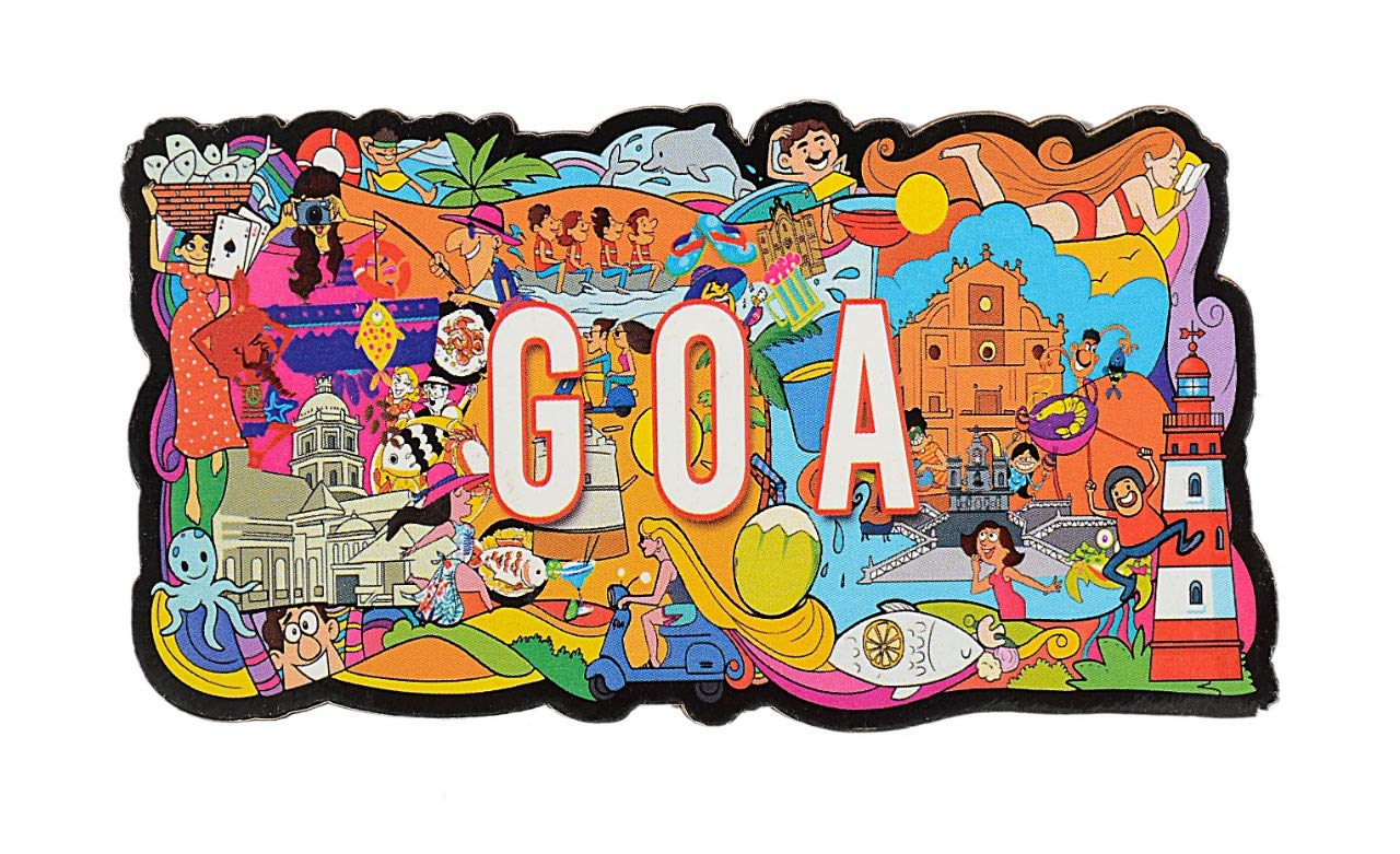 Wooden Fridge Magnet-Goa image 0