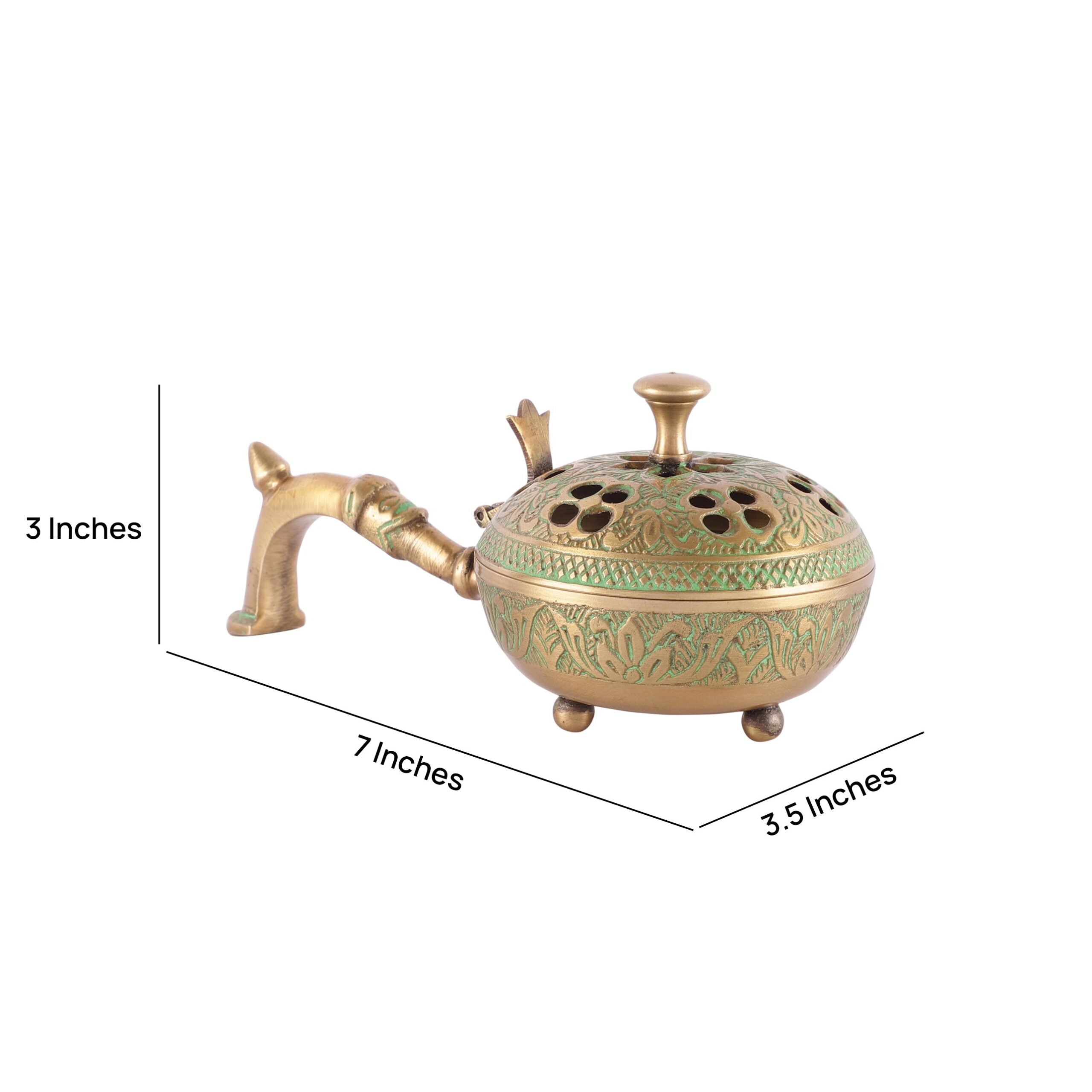 Metal Brass Lobandan Charcoal Incense Burner/Bakhoor Burner image 2