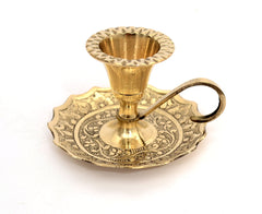 Brass Candle Stand with Handle image 0