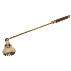 Brass Candle Snuffer With Wooden Handle image 0