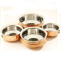 Set of 4 Copper Serving Handi image 0