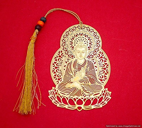 Brass Bookmark-Lord Buddha image 1