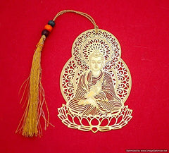Brass Bookmark-Lord Buddha image 1
