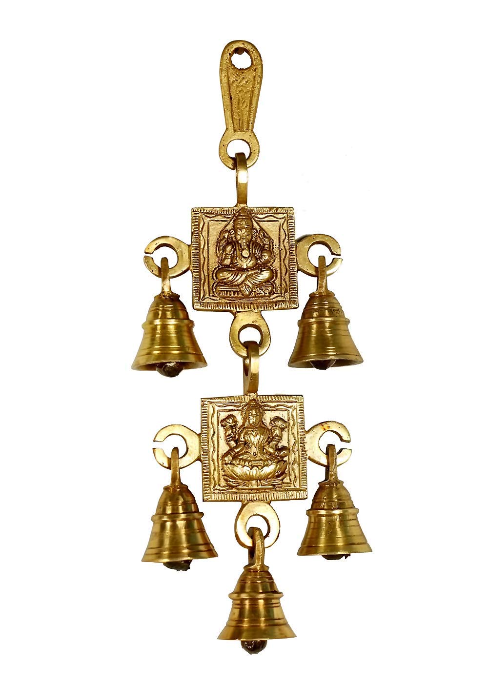 Brass Hanging Door Decorative Ganesh Bells image 0