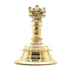 Brass Hand Bell with Ganehsa image 0