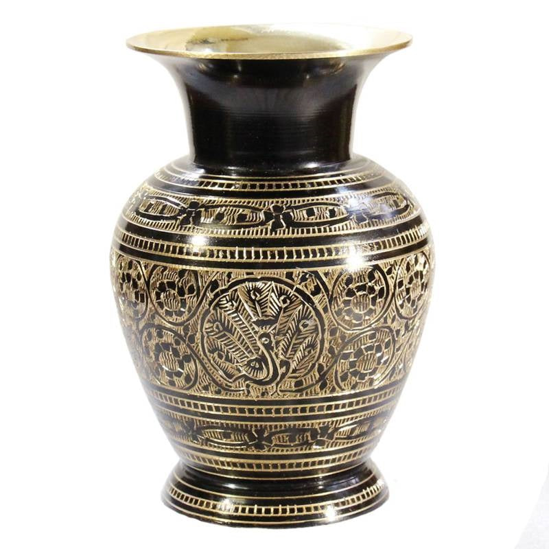 Brass Flower Vase 10" image 0