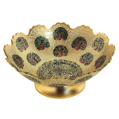 Brass Fruit Bowl 8" image 1