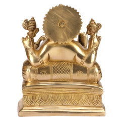 Brass Ganesha Statue Idol image 1