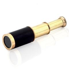 Handheld Brass Telescope/Binocular 6" image 0
