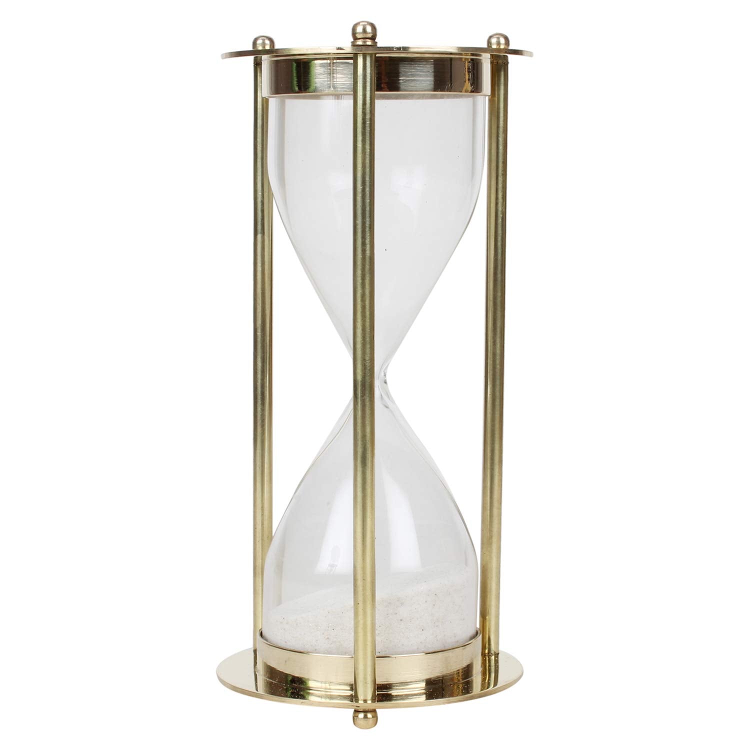 Brass Sand Timer Hour Glass Sandglass Clock 1Minute image 1