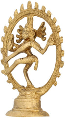 Brass Natraj Dancing Shiva 4" image 1
