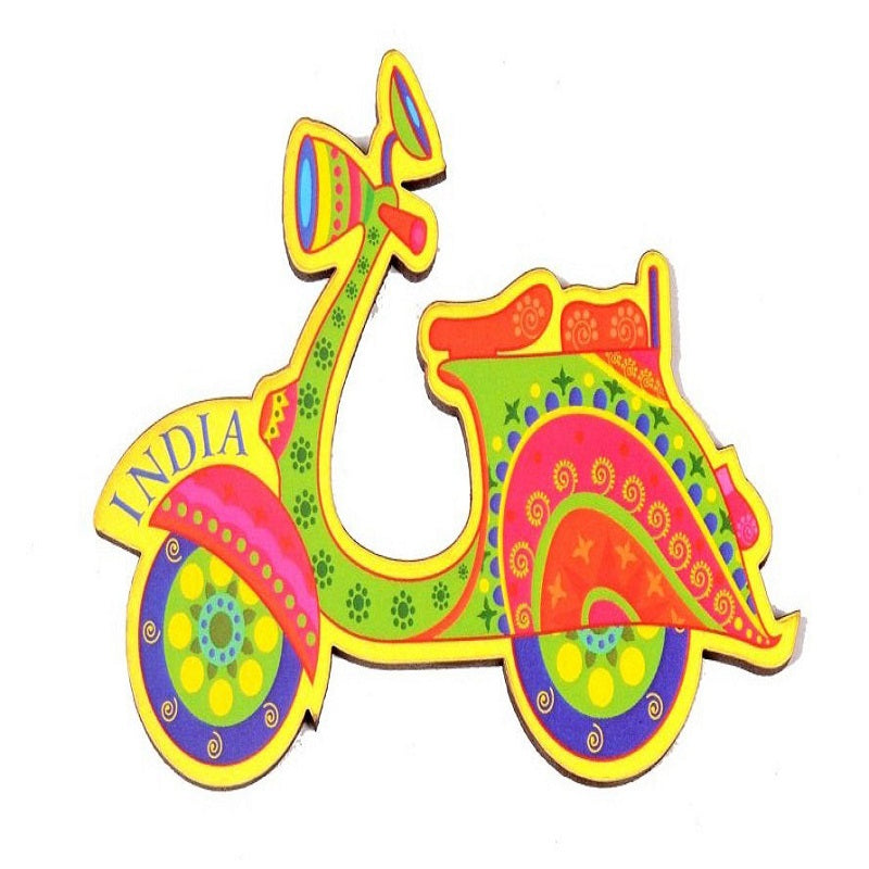 Wooden Fridge Magnet-Scooter image 0