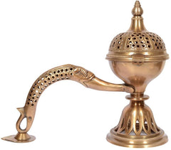 Brass Lobandan Incense Burner with Handle image 0