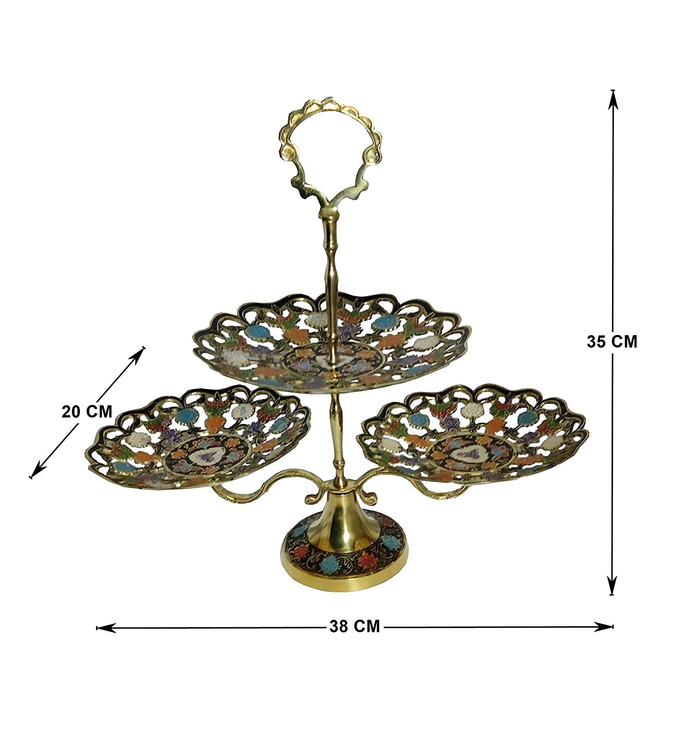 Brass Fruit Stand 15" image 1