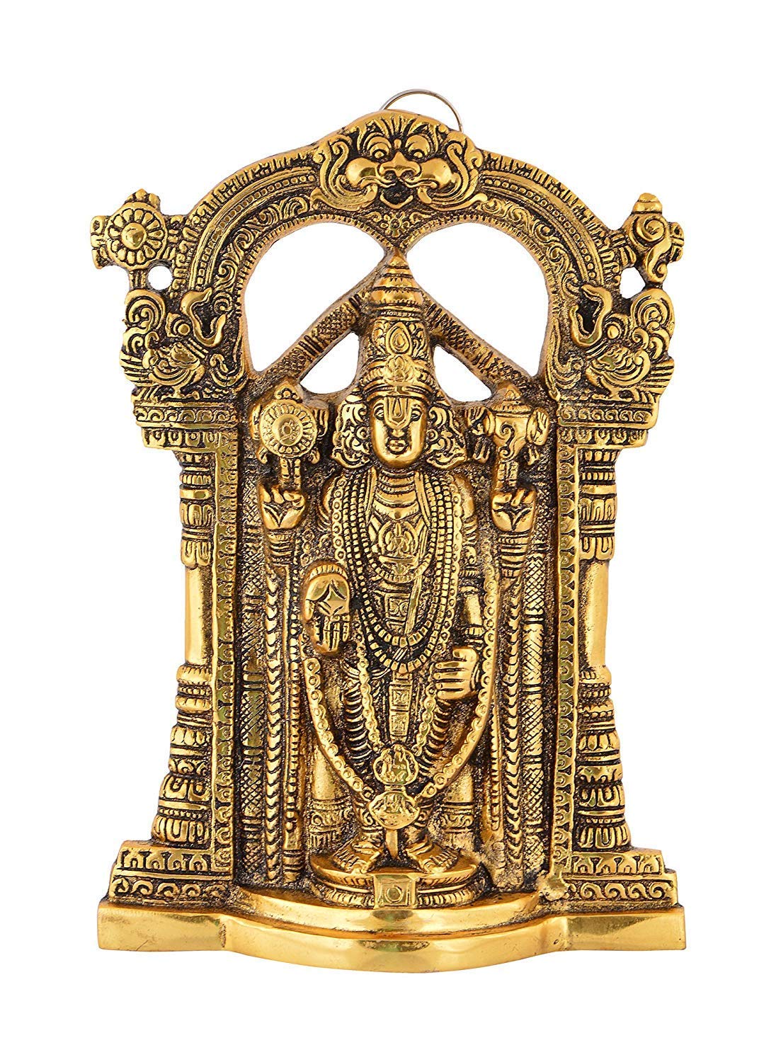 Metal Tirupati Balaji Figure for Wall, Sri Venkateswara Idol image 0