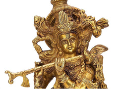 Brass Krishna Idol (Size-20") image 2